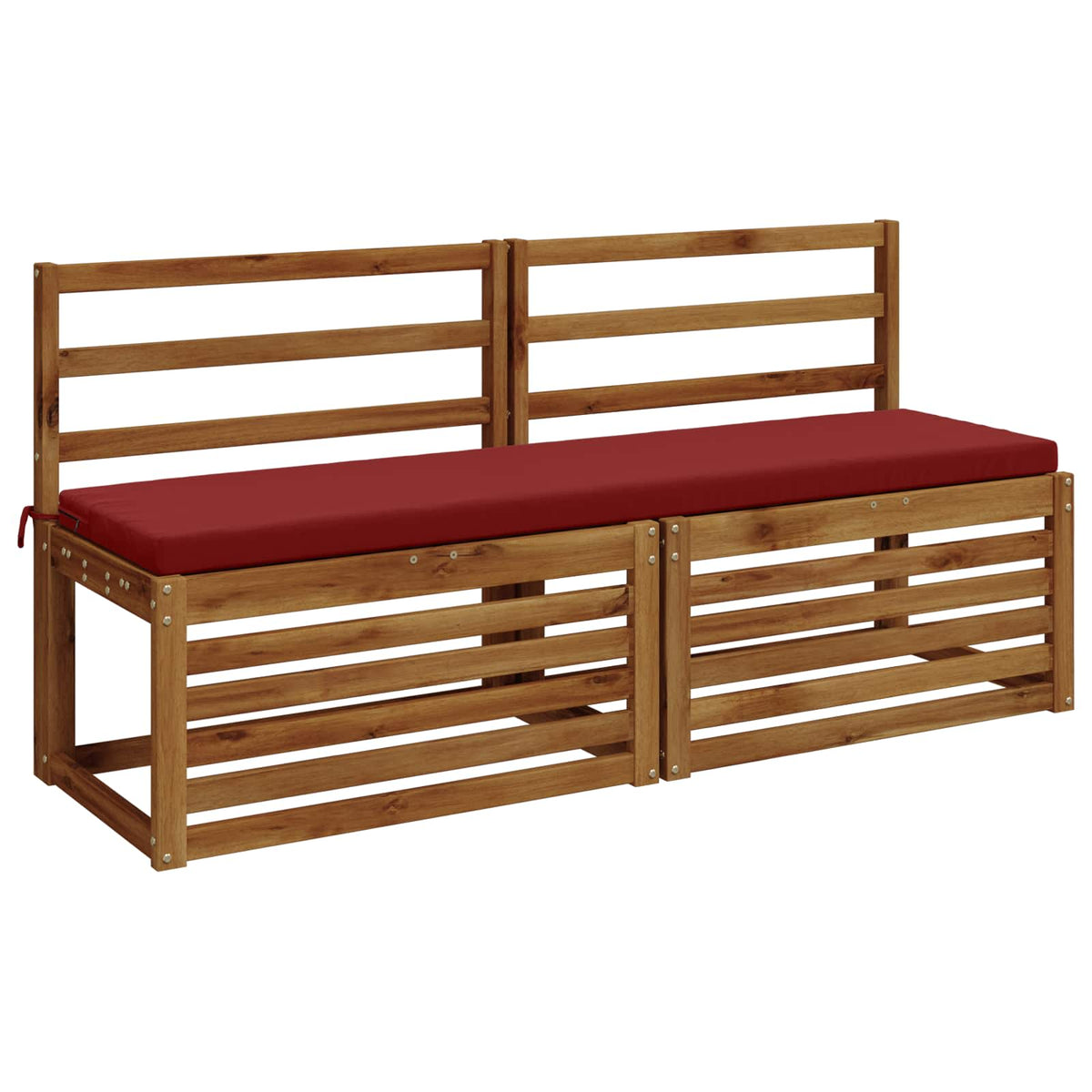 Vidaxl bankkussen soest 100% polyester wijnrood 140 x 40 x 5 cm