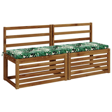Vidaxl 2-delige bankkussens soest 2 st 100% polyester bladpatroon