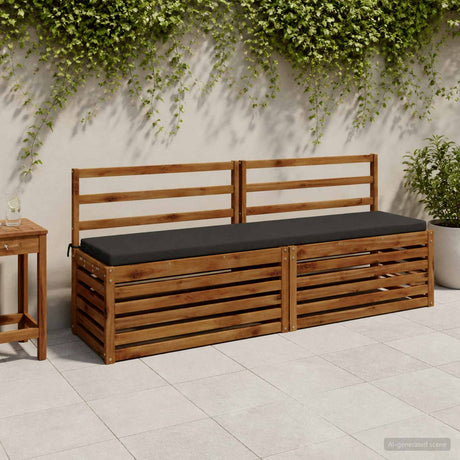 Vidaxl bankkussen soest 100% polyester antraciet 170 x 40 x 5 cm