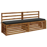 Vidaxl bankkussen soest 100% polyester antraciet 170 x 40 x 5 cm