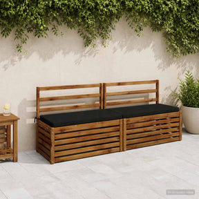 Vidaxl bankkussen soest 100% polyester zwart 170 x 40 x 5 cm