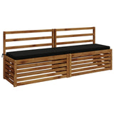 Vidaxl bankkussen soest 100% polyester zwart 170 x 40 x 5 cm