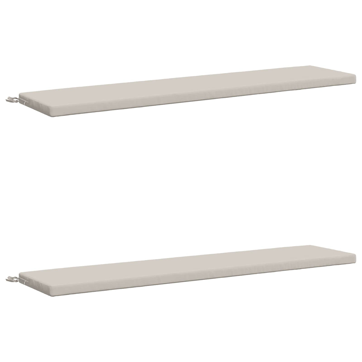 Vidaxl 2-delige bankkussens soest 2 st 100% polyester wit