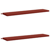 Vidaxl 2-delige bankkussens soest 2 st 100% polyester rood
