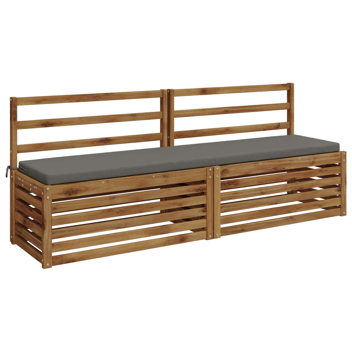 Vidaxl 2-delige bankkussens soest 2 st 100% polyester grijs