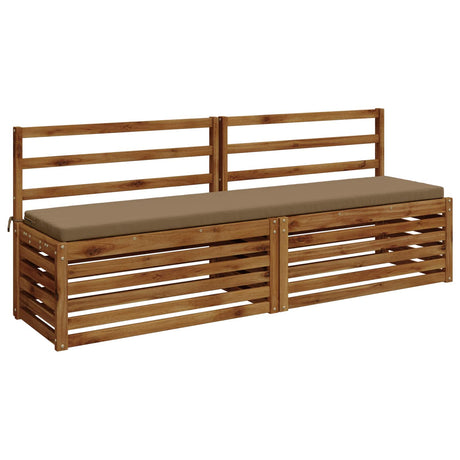 Vidaxl bankkussen soest 100% polyester taupe 180 x 40 x 5 cm