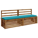 Vidaxl bankkussen soest 100% polyester turquoise 180 x 40 x 5 cm