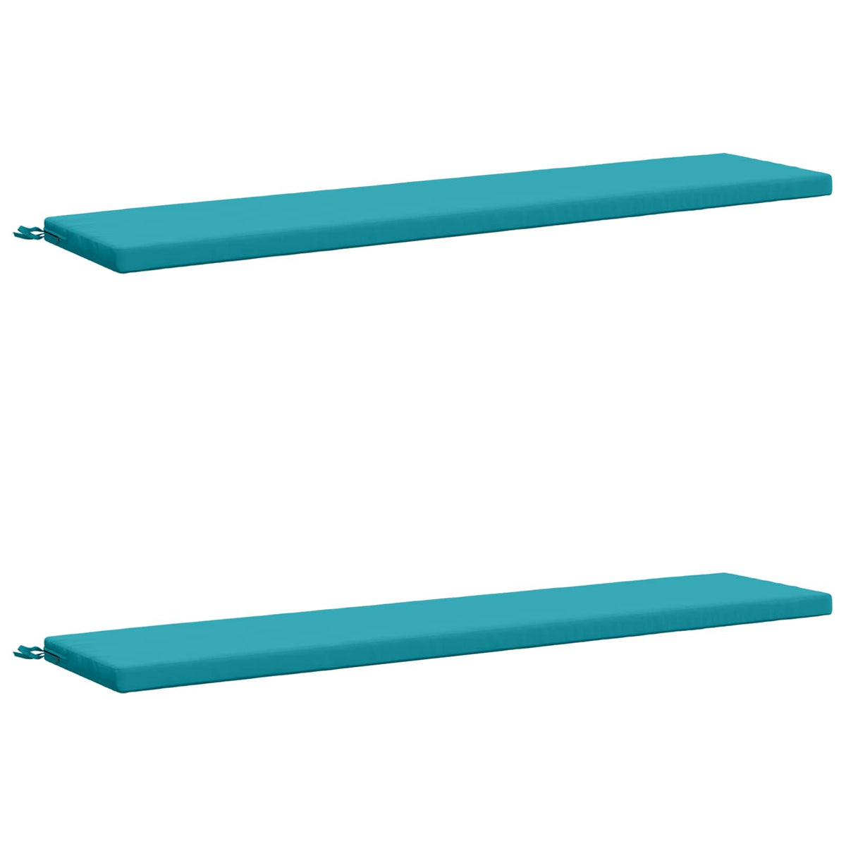 Vidaxl 2-delige bankkussens soest 2 st 100% polyester turquoise