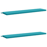 Vidaxl 2-delige bankkussens soest 2 st 100% polyester turquoise