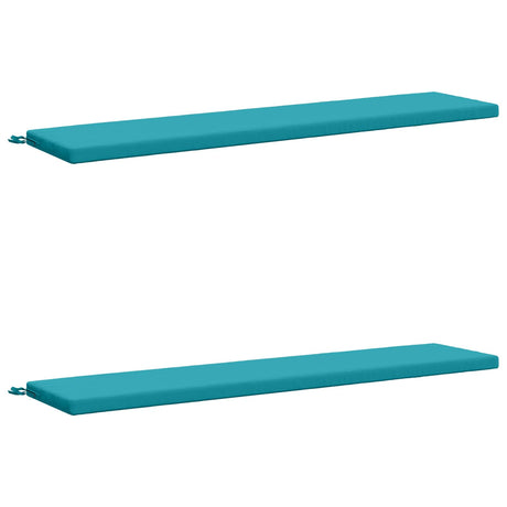 Vidaxl 2-delige bankkussens soest 2 st 100% polyester turquoise