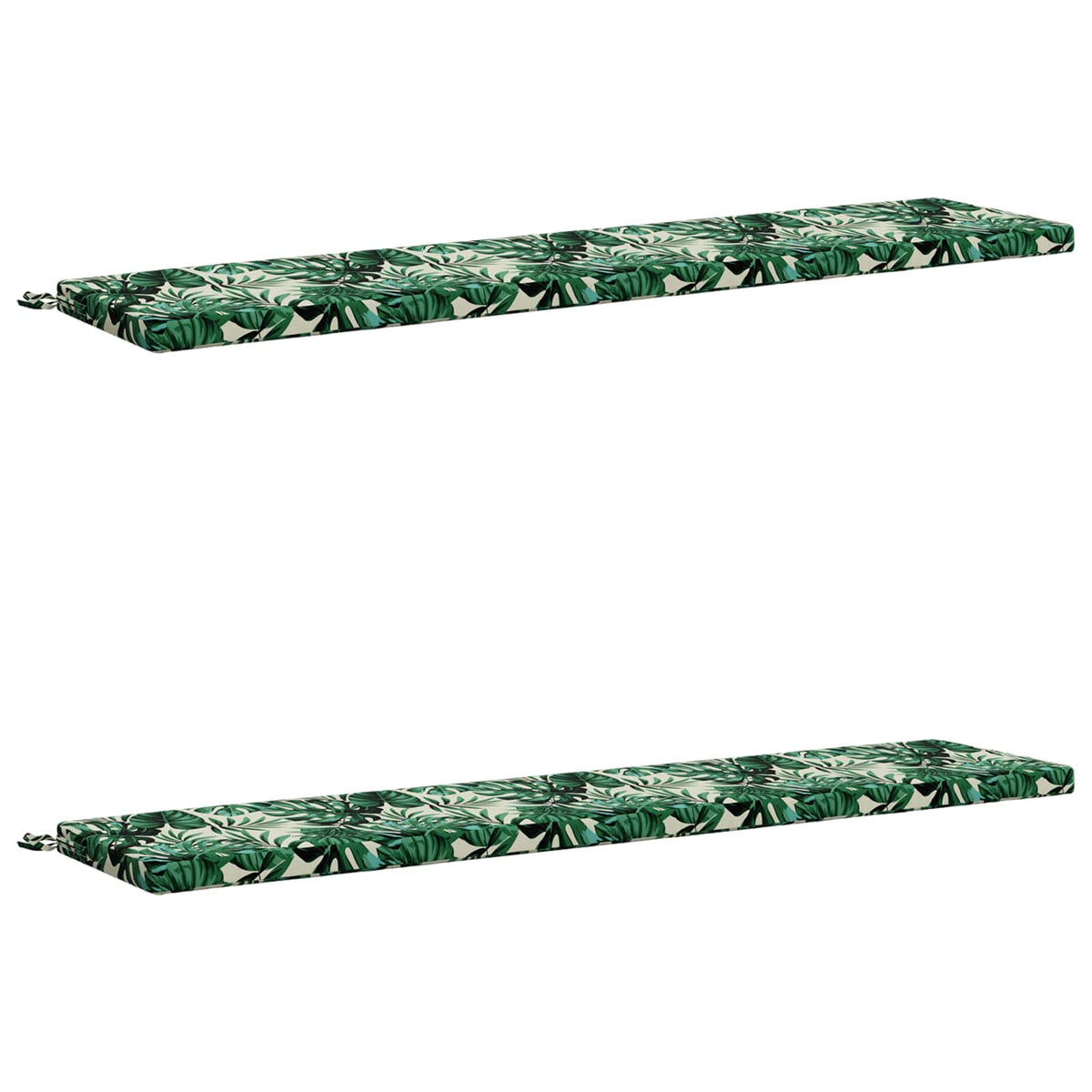 Vidaxl 2-delige bankkussens soest 2 st 100% polyester bladpatroon