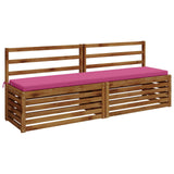 Vidaxl bankkussen soest 100% polyester roze 200 x 40 x 5 cm