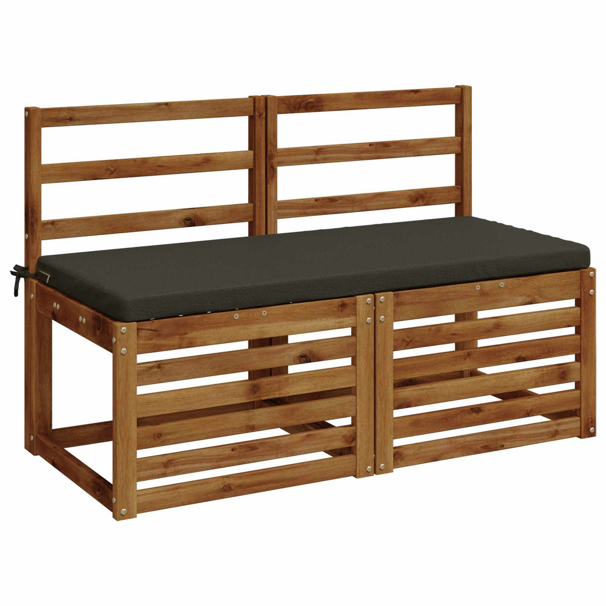 Vidaxl bankkussen soest 100% polyester antraciet 110 x 50 x 5 cm