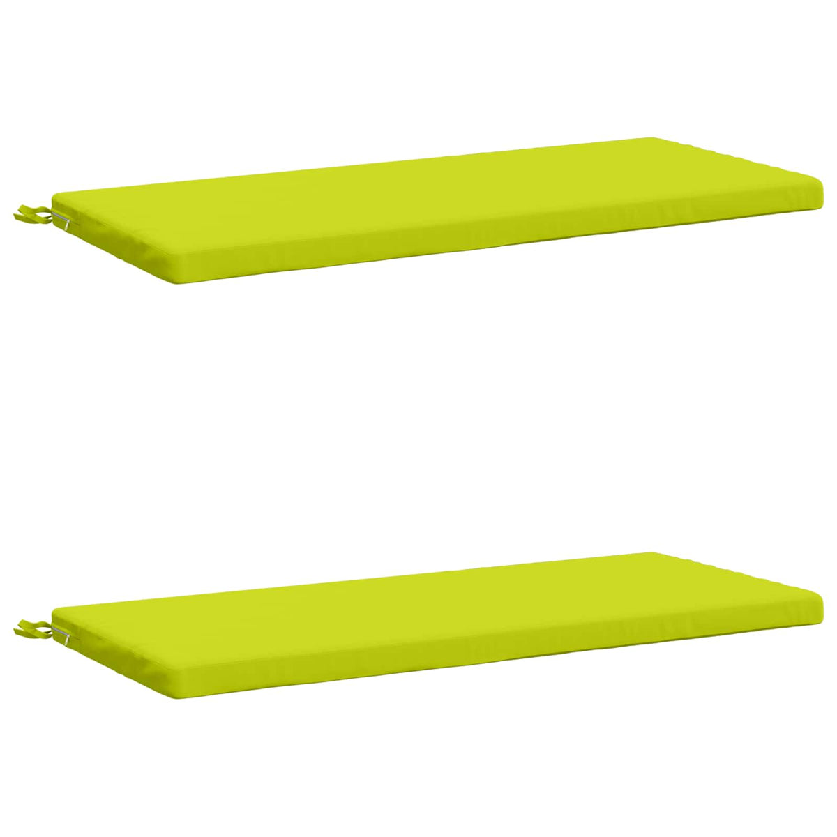 Vidaxl 2-delige bankkussens soest 2 st 100% polyester helder groen