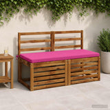 Vidaxl bankkussen soest 100% polyester roze 110 x 50 x 5 cm