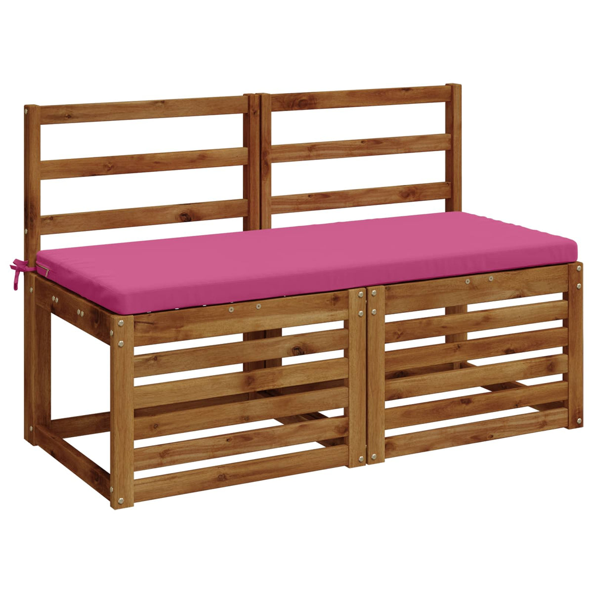 Vidaxl bankkussen soest 100% polyester roze 110 x 50 x 5 cm