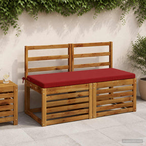Vidaxl bankkussen soest 100% polyester wijnrood 110 x 50 x 5 cm