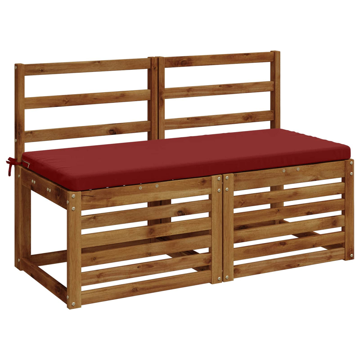 Vidaxl bankkussen soest 100% polyester wijnrood 110 x 50 x 5 cm