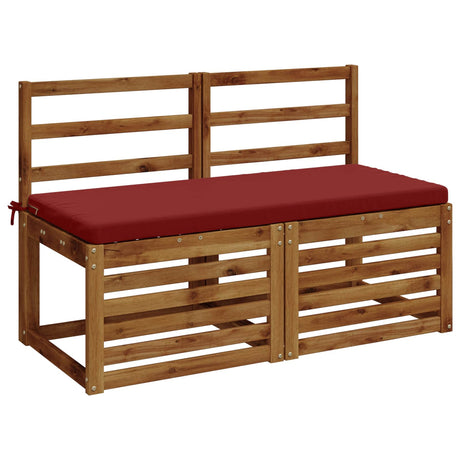 Vidaxl bankkussen soest 100% polyester wijnrood 110 x 50 x 5 cm