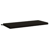 Vidaxl bankkussen soest 100% polyester zwart 120 x 50 x 5 cm