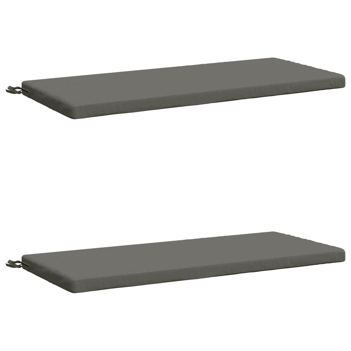 Vidaxl 2-delige bankkussens soest 2 st 100% polyester grijs