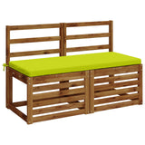 Vidaxl 2-delige bankkussens soest 2 st 100% polyester helder groen