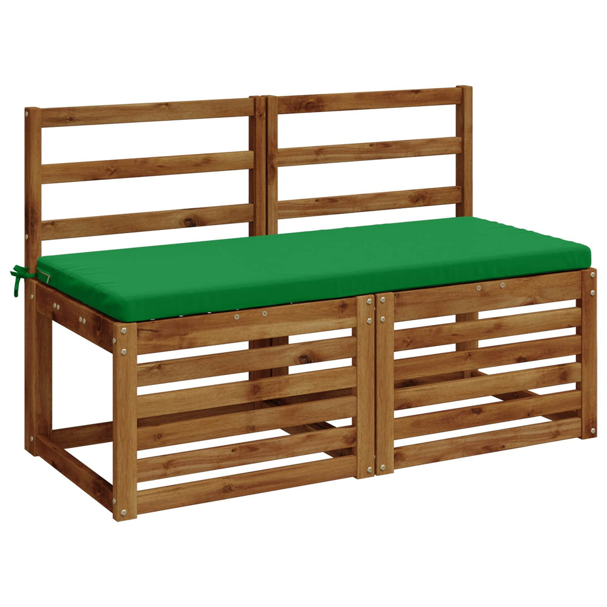 Vidaxl 2-delige bankkussens soest 2 st 100% polyester groen