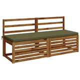 Vidaxl bankkussen soest 100% polyester olijfgroen 140 x 50 x 5 cm