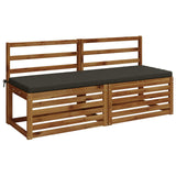 Vidaxl bankkussen soest 100% polyester antraciet 140 x 50 x 5 cm
