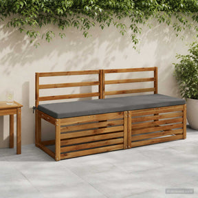 Vidaxl bankkussen soest 100% polyester grijs 140 x 50 x 5 cm