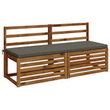 Vidaxl bankkussen soest 100% polyester grijs 140 x 50 x 5 cm