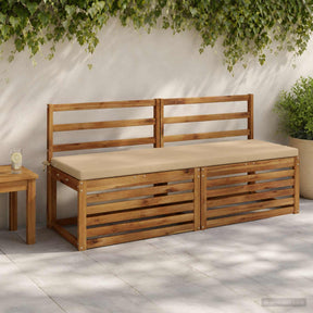 Vidaxl bankkussen soest 100% polyester beige 140 x 50 x 5 cm