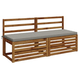 Vidaxl bankkussen soest 100% polyester grijs 140 x 50 x 5 cm