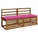 Vidaxl bankkussen soest 100% polyester roze 140 x 50 x 5 cm