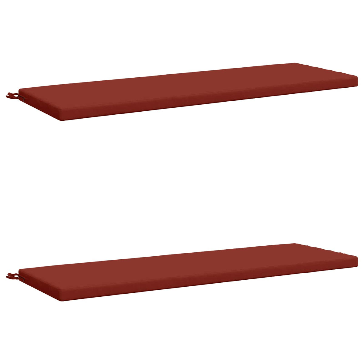 Vidaxl 2-delige bankkussens soest 2 st 100% polyester rood