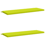 Vidaxl 2-delige bankkussens soest 2 st 100% polyester helder groen