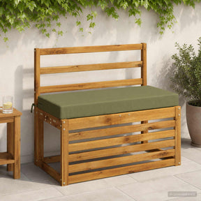 Vidaxl bankkussen soest 100% polyester olijfgroen 60 x 40 x 8 cm