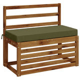 Vidaxl bankkussen soest 100% polyester olijfgroen 60 x 40 x 8 cm