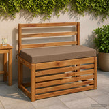 Vidaxl bankkussen soest 100% polyester taupe 80 x 40 x 8 cm