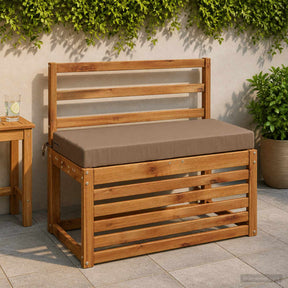 Vidaxl bankkussen soest 100% polyester taupe 80 x 40 x 8 cm
