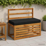 Vidaxl bankkussen soest 100% polyester zwart 60 x 40 x 8 cm