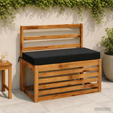 Vidaxl bankkussen soest 100% polyester zwart 60 x 40 x 8 cm