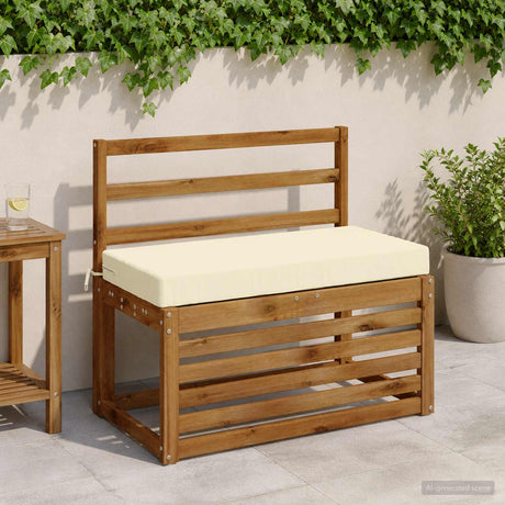 Vidaxl bankkussen soest 100% polyester crèmekleurig 80 x 40 x 8 cm