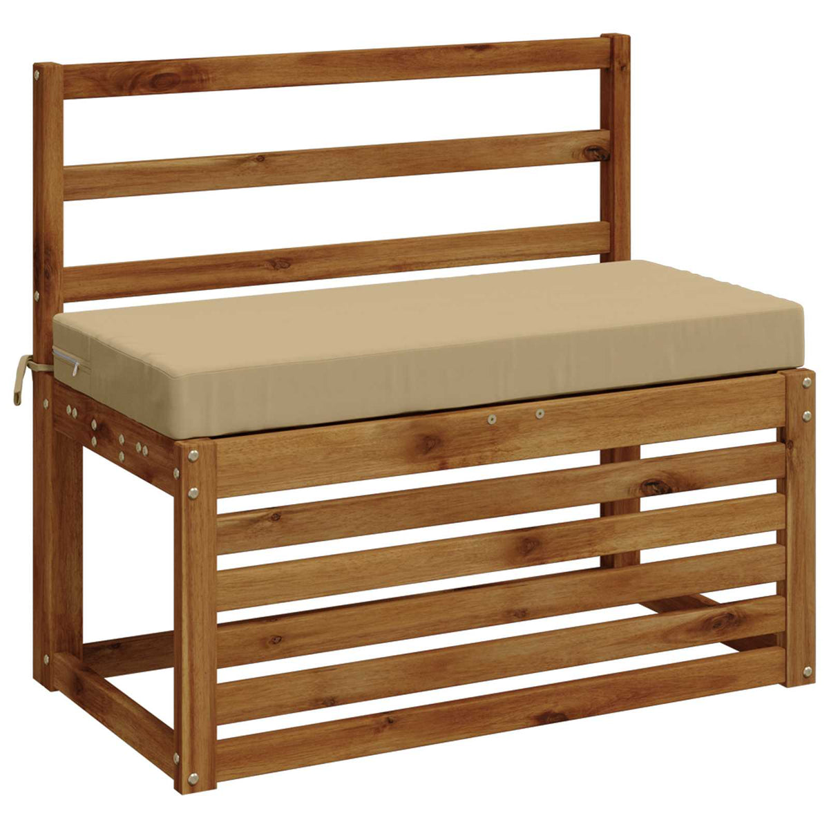 Vidaxl bankkussen soest 100% polyester beige 80 x 40 x 8 cm