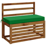 Vidaxl bankkussen soest 100% polyester groen 80 x 40 x 8 cm