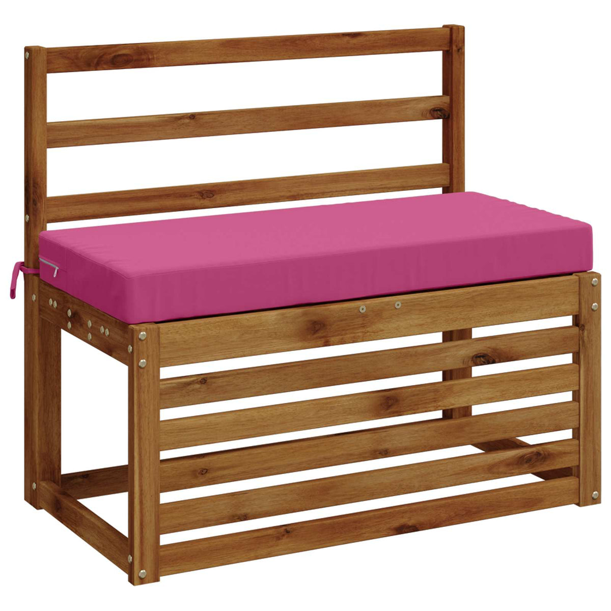 Vidaxl bankkussen soest 100% polyester roze 80 x 40 x 8 cm