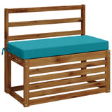 Vidaxl bankkussen soest 100% polyester turquoise 80 x 40 x 8 cm