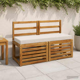 Vidaxl bankkussen soest 100% polyester wit 100 x 40 x 8 cm
