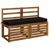 Vidaxl bankkussen soest 100% polyester zwart 100 x 40 x 8 cm