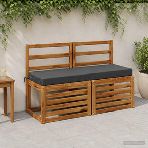 Vidaxl bankkussen soest 100% polyester antraciet 100 x 40 x 8 cm